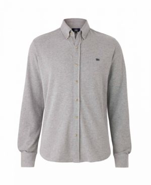 Grey Melange Cotton-Piqué Classic Fit Polo Shirt M loving the sales
