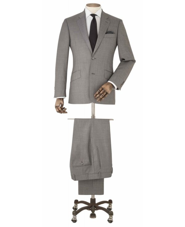Grey Textured Wool Suit loving the sales