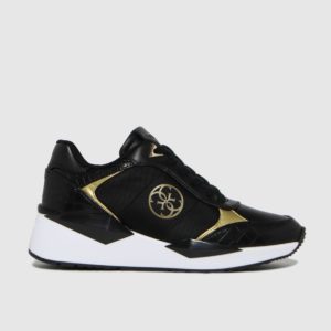 Guess Black & Gold Tesha Trainers loving the sales