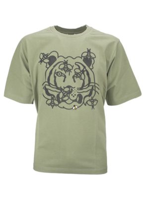 Khaki Green Bee A Tiger Print T-Shirt loving the sales