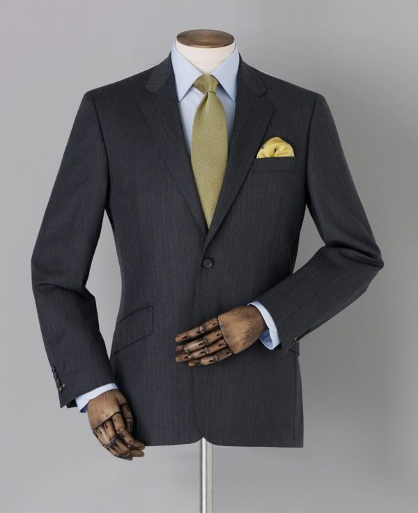 Limited Edition Grey Herringbone Tailored Suit Jacket 42" loving the sales