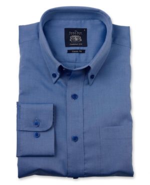 Mid Blue Pinpoint Classic Fit Button-Down Shirt S Standard loving the sales