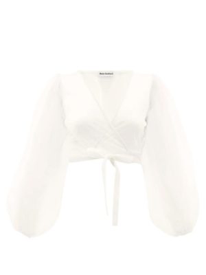 Molly Goddard  Ottilie Cropped Tulle Wrap Top loving the sales