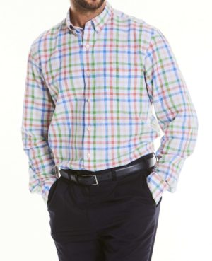 Multi Check Linen-Blend Shirt M Standard loving the sales
