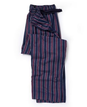 Navy Red Stripe Brushed Cotton Lounge Pants L loving the sales