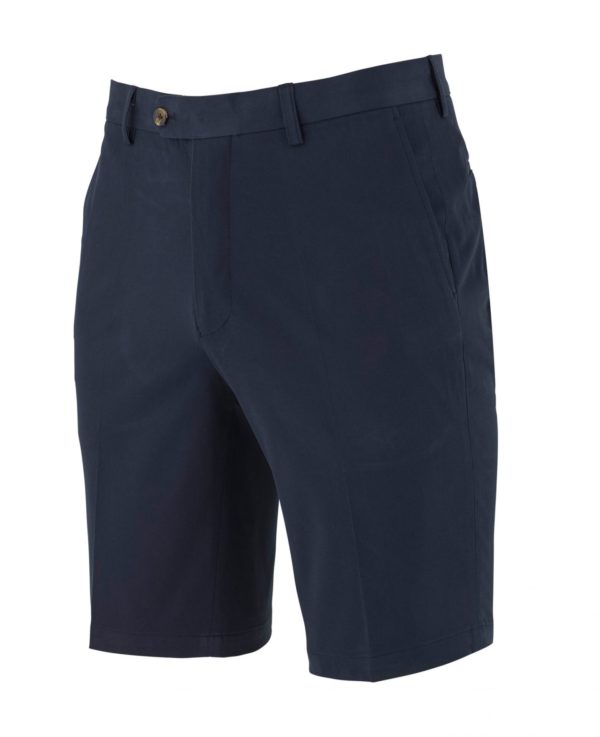 Navy Stretch Cotton Tailored Chino Shorts 36" loving the sales