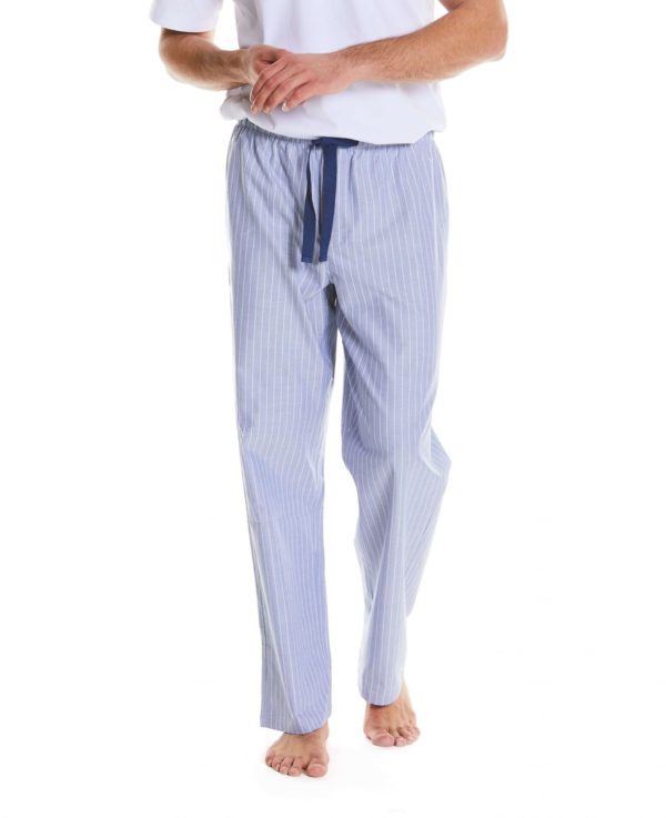 Navy White Stripe Oxford Cotton Lounge Pants L loving the sales