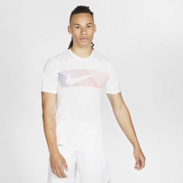 Nike Men's Short-Sleeve Graphic Training Top - White loving the sales