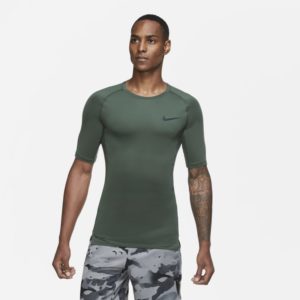 Nike Pro Men's Tight-Fit Short-Sleeve Top - Green loving the sales