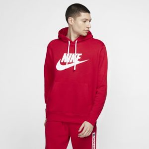 Nike Sportswear Club Fleece Men's Graphic Pullover Hoodie - Red loving the sales