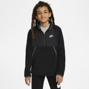 Nike Sportswear Older Kids' (Boys') 1/2-Zip Winterized Top - Black loving the sales