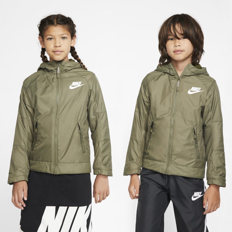 Nike Sportswear Older Kids' (Boys') Fleece Jacket - Olive - Nike ...