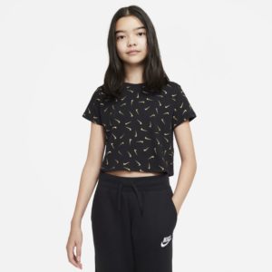 Nike Sportswear Older Kids' (Girls') Cropped T-Shirt - Black loving the sales
