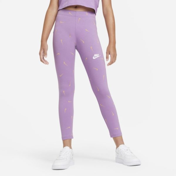 Nike Sportswear Older Kids' (Girls') Printed Leggings - Purple loving the sales