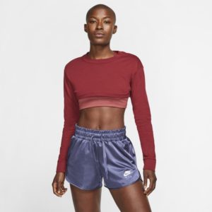 Nike Sportswear Women's Long-Sleeve Crop Top - Red loving the sales
