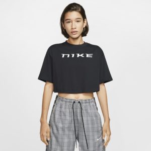 Nike Sportswear Women's Short-Sleeve Crop Top - Black loving the sales