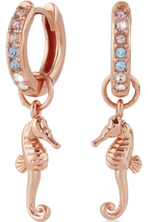 Olivia Burton Seahorse Huggies Rose Gold Earrings Objsce42 loving the sales