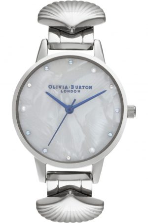 Olivia Burton Silver & Blue Details  Watch Ob16us15 loving the sales