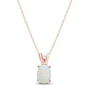 Opal Oval Pendant Necklace 0.45 Ct In 9ct Rose Gold loving the sales