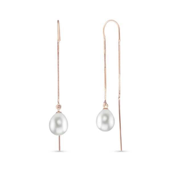 Pearl Scintilla Briolette Earrings 8 Ctw In 9ct Rose Gold loving the sales