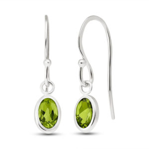 Peridot Allure Drop Earrings 1 Ctw In 9ct White Gold loving the sales