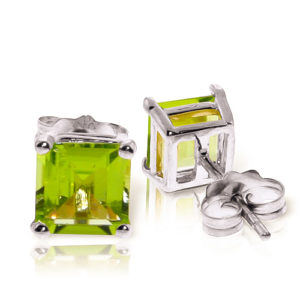 Peridot Stud Earrings 1.75 Ctw In 9ct White Gold loving the sales
