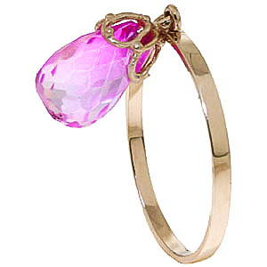 Pink Topaz Crown Ring 3 Ct In 9ct Gold loving the sales