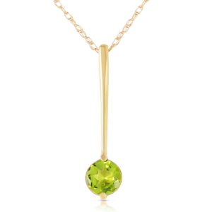 Round Cut Peridot Pendant Necklace 0.65 Ct In 9ct Gold loving the sales