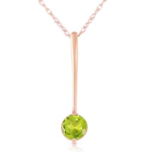 Round Cut Peridot Pendant Necklace 0.65 Ct In 9ct Rose Gold loving the sales