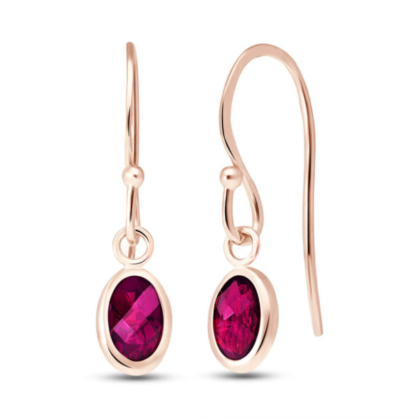 Ruby Allure Drop Earrings 1 Ctw In 9ct Rose Gold loving the sales