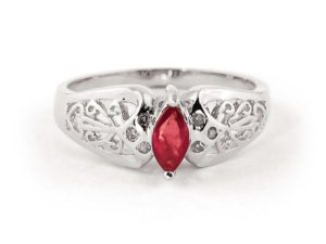 Ruby Filigree Ring 0.2 Ct In Sterling Silver loving the sales