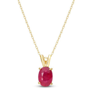 Ruby Oval Pendant Necklace 1 Ct In 9ct Gold loving the sales