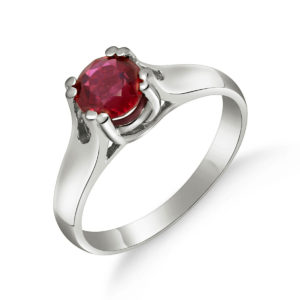 Ruby Solitaire Ring 1.35 Ct In Sterling Silver loving the sales