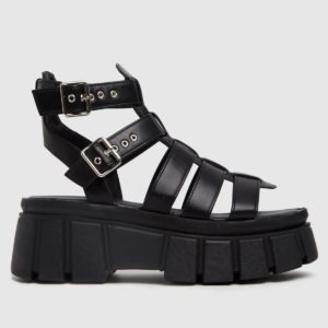 Schuh Black Tami Chunky Sandals loving the sales