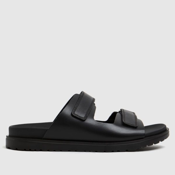 Schuh Black The Edit Pearl Leather Band Sandals loving the sales