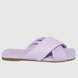 Schuh Lilac Tania Leather Cross Strap Sandals loving the sales