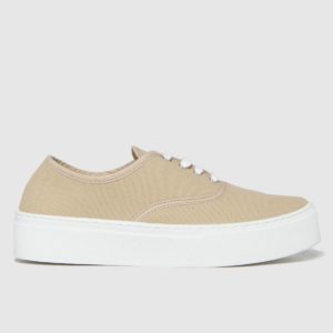 Schuh Natural Miracle Canvas Flatform Lace Trainers loving the sales