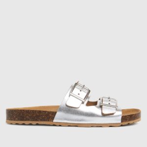 Schuh Silver Trust Leather Double Buck Sandals loving the sales