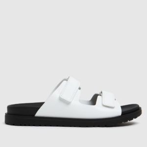 Schuh White The Edit Pearl Leather Sandals loving the sales