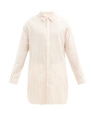 Smr Days  Striped Longline Cotton Tunic Shirt loving the sales