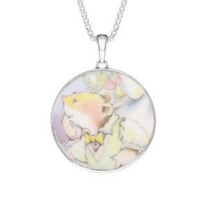 Sterling Silver Royal Doulton China Wind In The Willows Round Necklace loving the sales