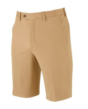 Tan Stretch Cotton Tailored Chino Shorts 40" loving the sales