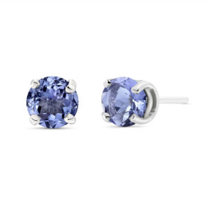 Tanzanite Stud Earrings 0.95 Ctw In 9ct White Gold loving the sales