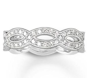 Thomas Sabo Glam And Soul Sterling Silver White Zirconia Love Knot Eternity Ring D loving the sales