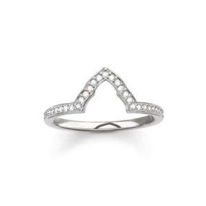 Thomas Sabo Glam And Soul Sterling Silver Zirconia Stacking Ring D loving the sales