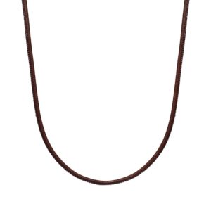 Ti Sento Sterling Silver Brown Leather Necklace 90cm D loving the sales