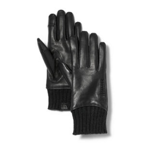 Timberland Ribbed-Knit Leather Gloves For Women loving the sales