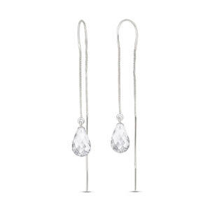 White Topaz Scintilla Earrings 4.5 Ctw In 9ct White Gold loving the sales