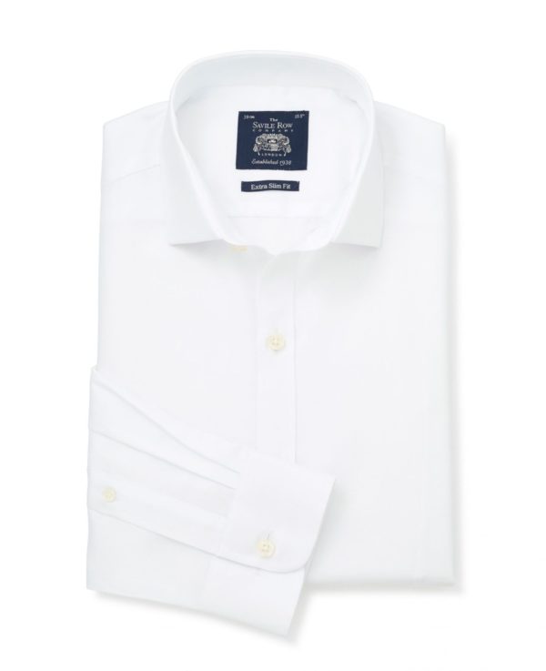 White Twill Extra Slim Shirt - Single Cuff 17" Standard loving the sales