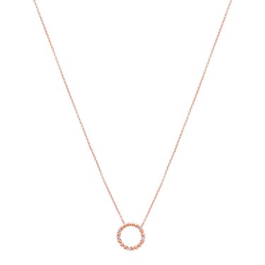 Argento Rose Gold Beaded Crystal Circle Necklace loving the sales